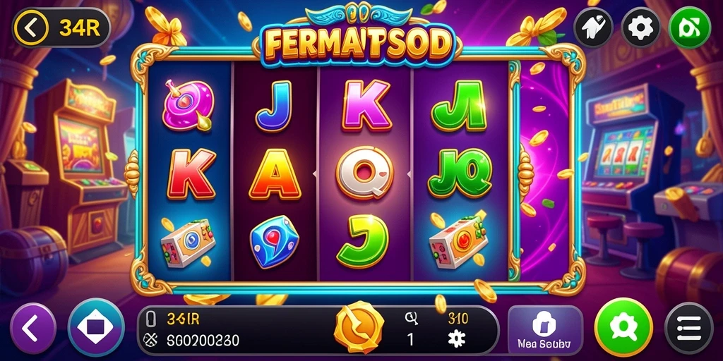 Tampilan gameplay 34R yang mendebarkan dengan fitur slot yang menarik.