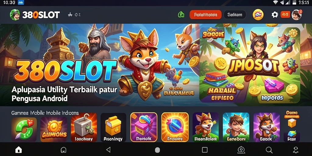 Tampilan antarmuka 380SLOT yang intuitif dan menarik.