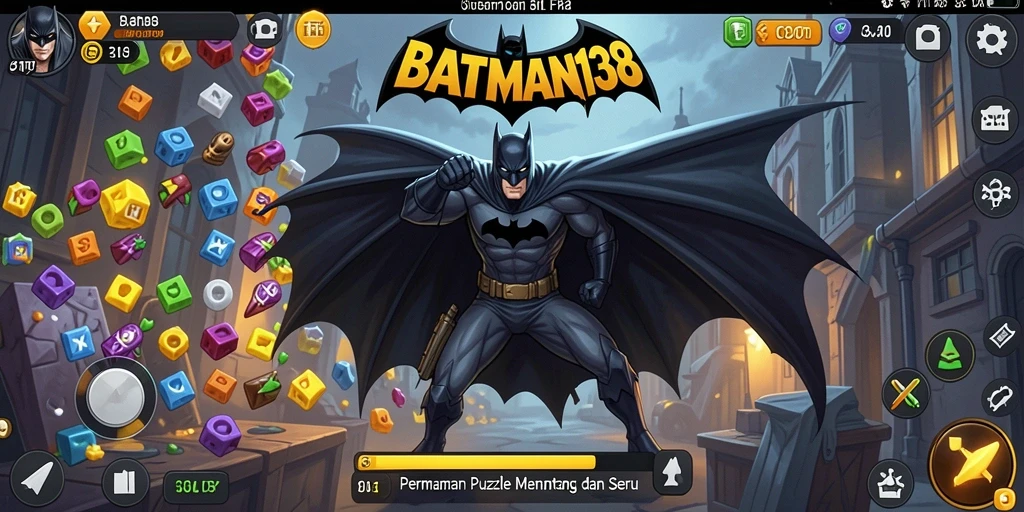 Tampilan gameplay yang menarik dari BATMAN138 di level Puzzle.
