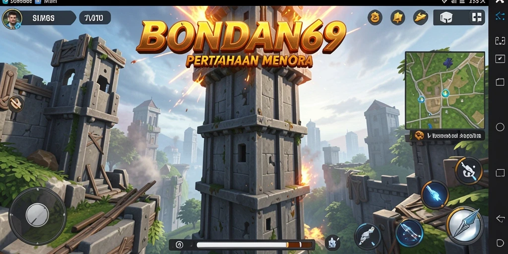 Tangkapan layar gameplay Tower Defense yang seru dan menegangkan.