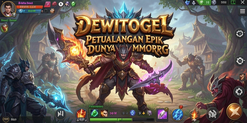 Tangkapan layar gameplay <strong>DEWITOGEL</strong> menampilkan aksi epik dalam pertarungan MMORPG.