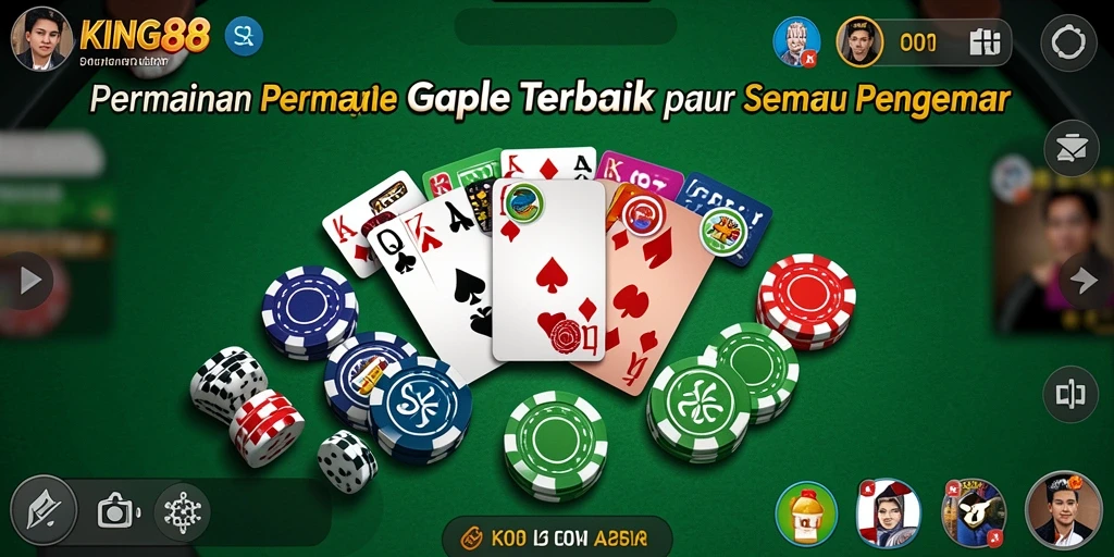 Tampilan screenshot KING88 yang menampilkan serunya gameplay Gaple.
