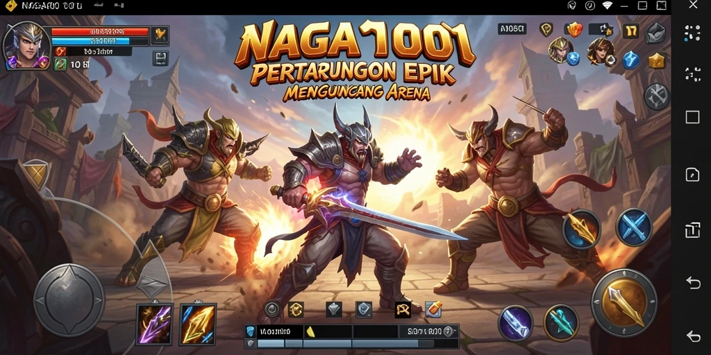 Tampilan seru pertarungan dalam NAGA1001 yang mendebarkan.