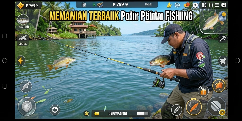 Tampilan gameplay PPV99 yang penuh aksi memancing.