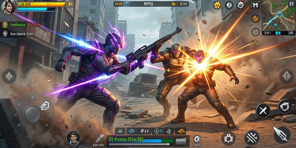 Tampilan menarik dari gameplay RP55 yang penuh aksi.