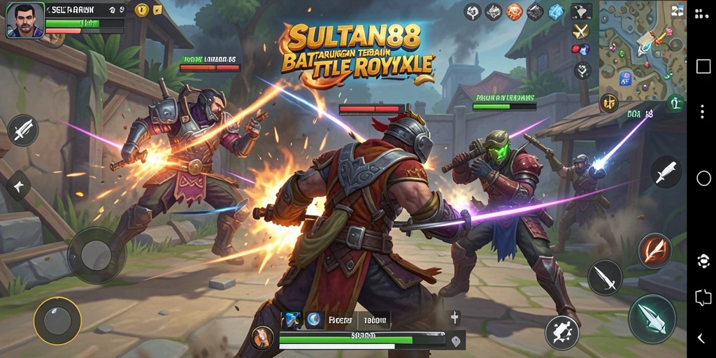Gameplay seru dalam SULTAN88 dengan berbagai karakter dan senjata.