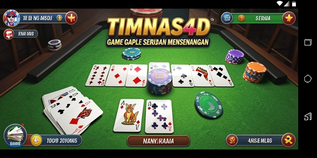 Tampilan gameplay Gaple yang mengasyikkan di TIMNAS4D.